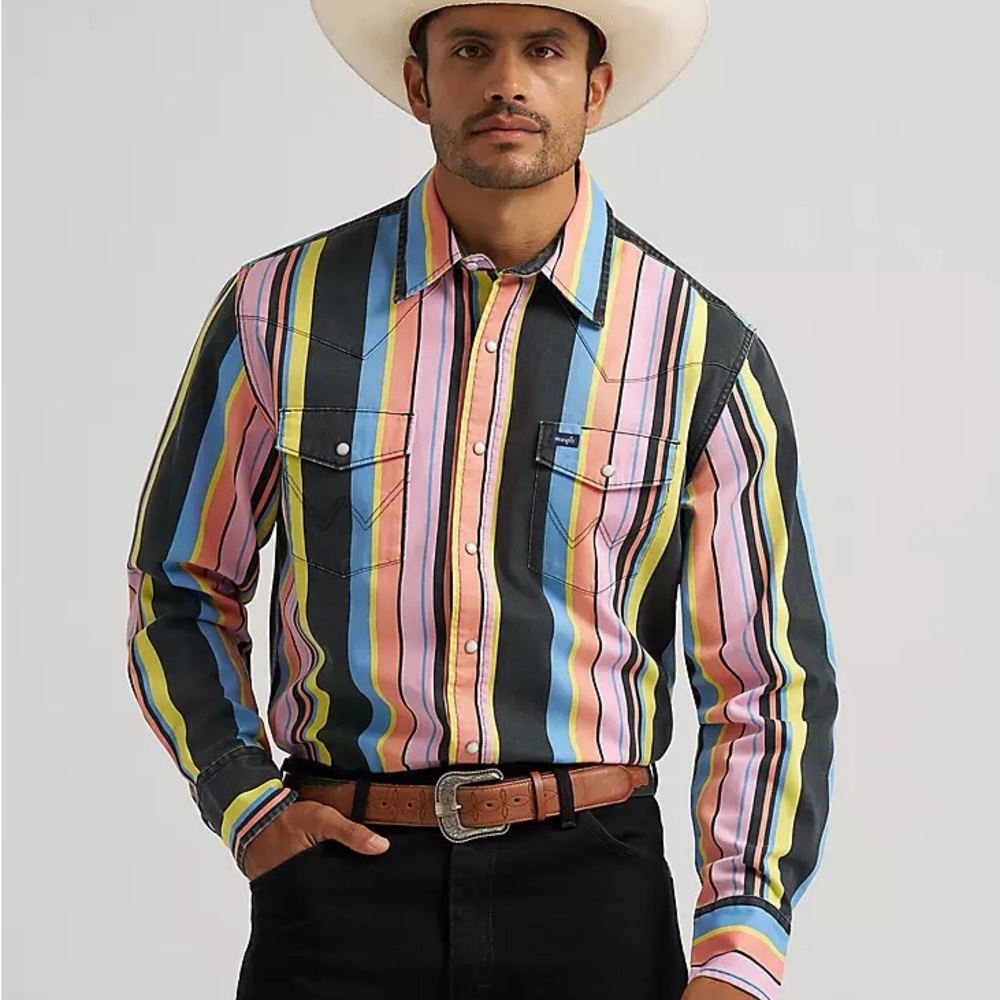 Vintage-Inspired Wrangler Brushpopper - Candy Stripe